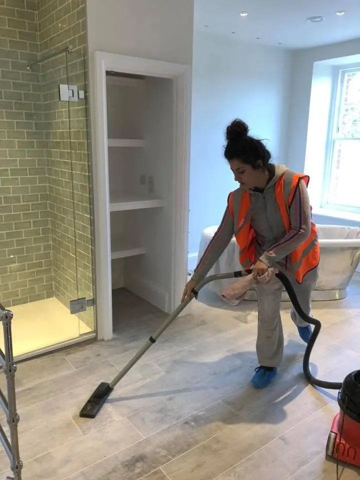 Elite Cleaning Services team member cleaning a property in Cambridge